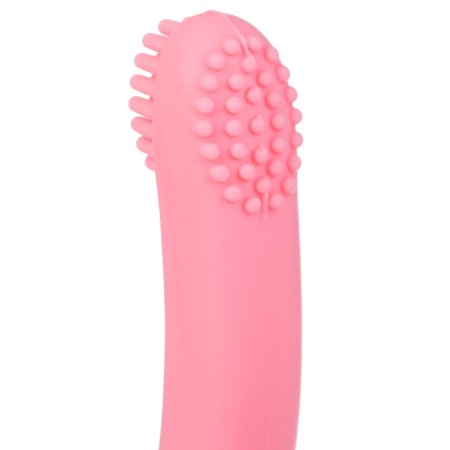 Silicone teether "swan", pink color, crush me-7