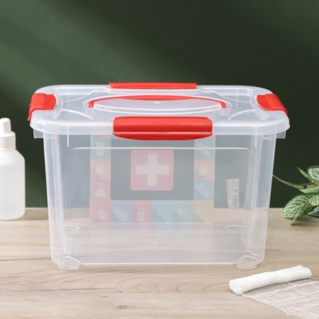 Economic storage box "Pharmacy", 5.5 l, drawing mix-9