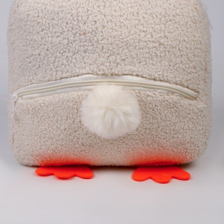 Baby backpack for a girl "Duck", plush-3