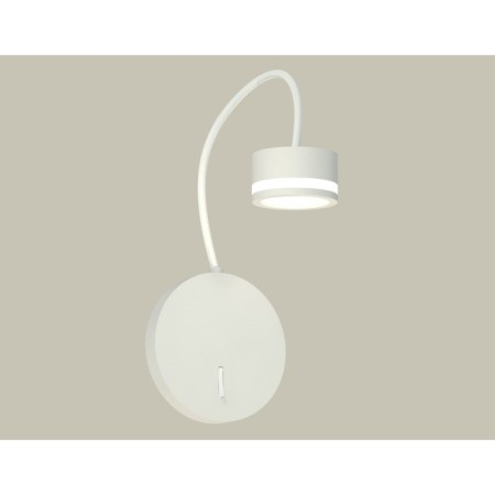 Floor lamp with switch and acrylic Ambrella Light, XB9595200, GX53 LED 12 W, white sand, white matte