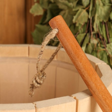 Aluminum bucket 0.2 l, length 47 cm, brown-2