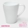 Mug of the share "grace", 350 ml, glass ceramics, white color