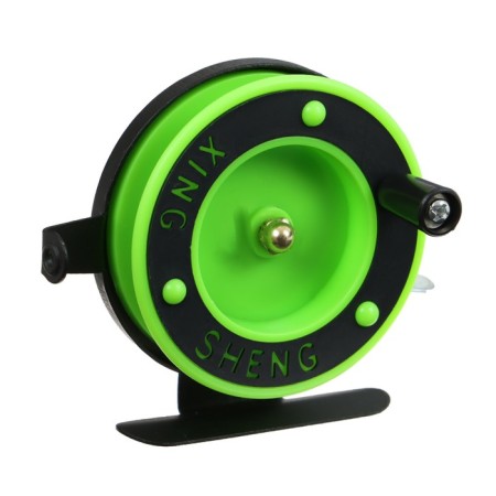 Inertial coil, plastic metal, diameter 6.5 cm, guide, black-salad, 801d-5