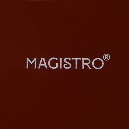 Coffee steam porcelain Magistro Coffee Time, 2 objects: a cup 180 ml, a saucer d = 14.5 cm, brown color-7
