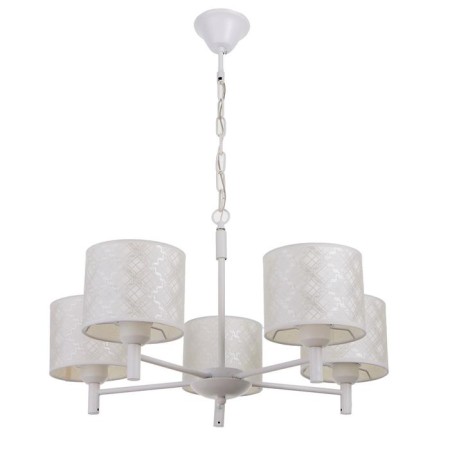 Chandelier 1092/5wt 40W E27 white 60x60x36-76 cm Bayerlux