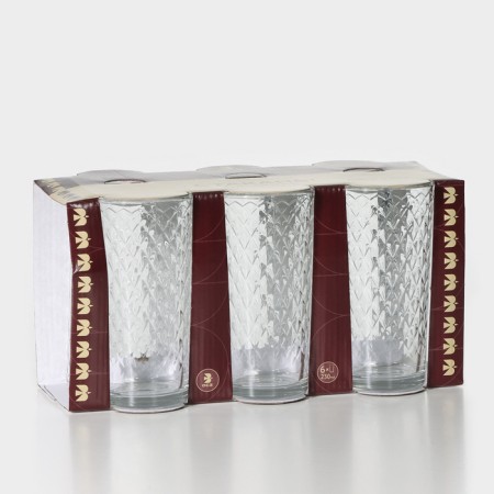 Set of glass glasses "Crystal", 230 ml, 6 pcs-4