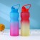 A bottle with a pipe of the gradient share, 700 ml, 25 × 7 × 8 cm, color mix