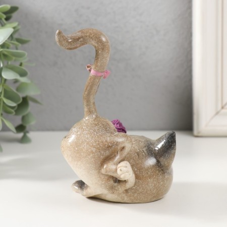 Souvenir Polystone Lac "cat plays with a ball" 9.5x8x12.5 cm-2
