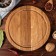 Menzhitsa wooden "pub", with a cutting board, D-20 cm, array of oak