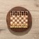 Chess is round, board 15x15 cm, tree shisham