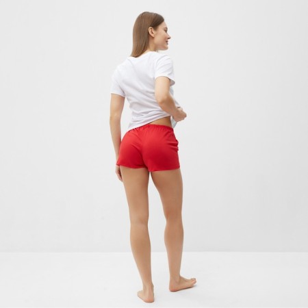 Female home set (T -shirt, shorts), white/red color, size 52-3