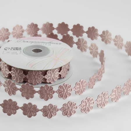 Figure tape "Flower", 18 mm, 9 ± 0.5 m, powder color