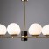 Suspended lamp Marble, 8xe27, color brass