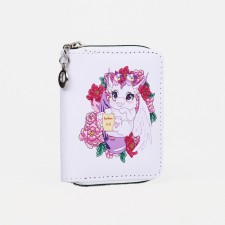 Children's wallet with lightning, lilac color