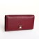 Women's wallet on a magnet, burgundy color