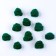 Knitted hat knitted, set 10 pcs., Green color
