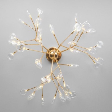 Lamella chandelier, 36x3W G4, color gold-1