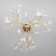 Lamella chandelier, 36x3W G4, color gold