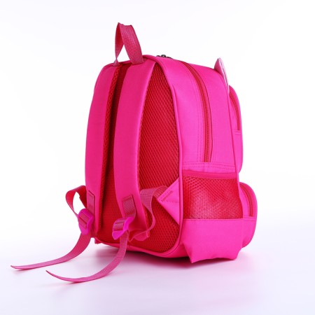 Baby backpack on lightning, 2 outer pockets, pink color-2