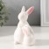 Souvenir Ceramics "Zayushka with a hare of white" 5.3x8x10 cm