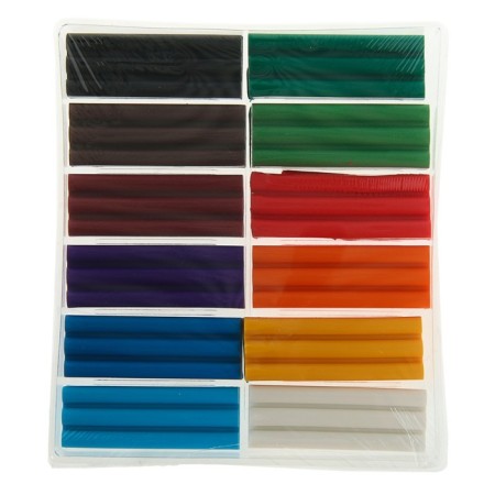 Plastic-polymer clay baked set, ZHK "Flower", 12 colors x 20 g (240 g)-1