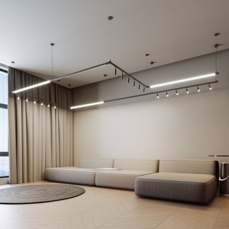 Corner suspension set, without power Elektrostandard, Module System, Black Color Black-8