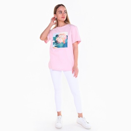 T -shirt female, color pink size 44-2