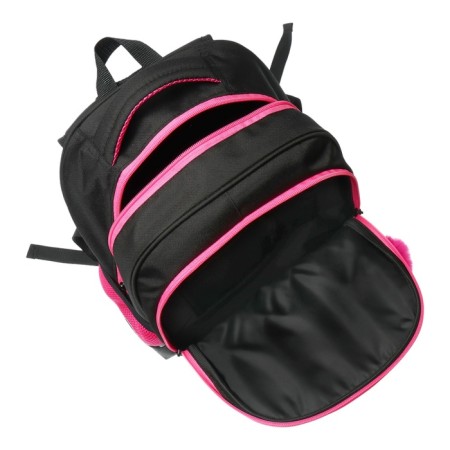 School backpack, 40 x 33 x 19 cm, ergonomic back, stavia "cat", black/pink-8