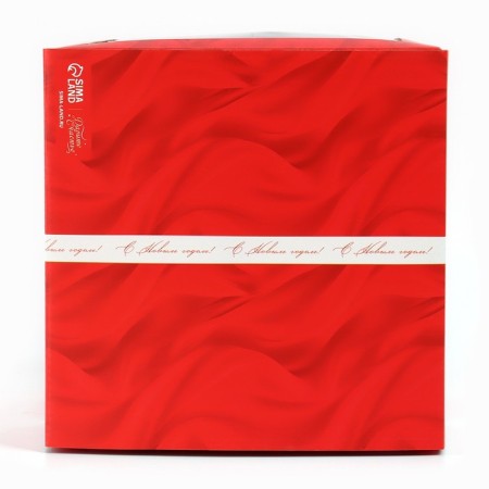 Confectionery box with a window, a chest, “Happy New Year!”, 20 x 20 x 20 cm,-5