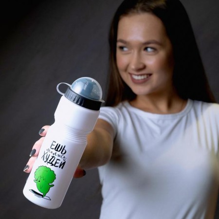 Water bottle “Eat, pray, hides”, 750 ml-3