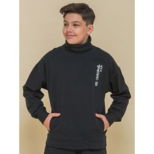 Jumper for boys, height 134 cm, black color