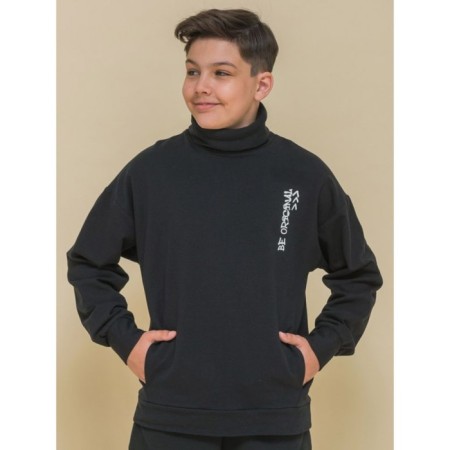 Jumper for boys, height 134 cm, black color
