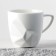 Ceramic mug "marble", white-blue, 350 ml, white color