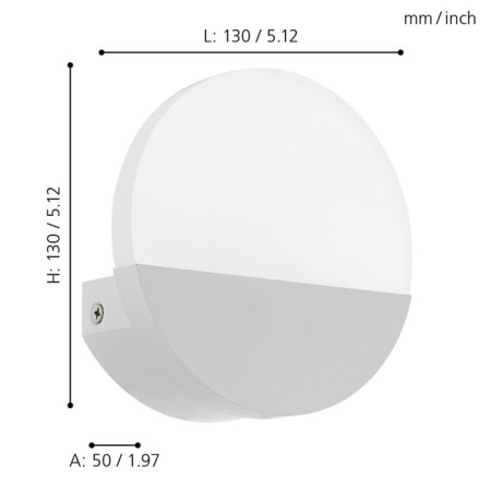 Bra Metrass 1, 1x4.5W Led, 3000k, 480lm, white color-2