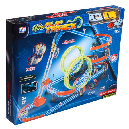 Super Speed ​​Speed, 2 cars in the kit, works on batteries-1