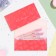 Envenue for money "Hardly!" butterflies on red, 17 x 9 cm