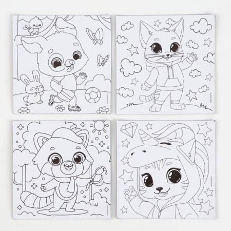 Set for decorating magnets "Funny animals"-5