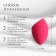 Mowed sponge for makeup “drop”, 6 × 4.5 cm, increases when getting wet, in case, bright pink color