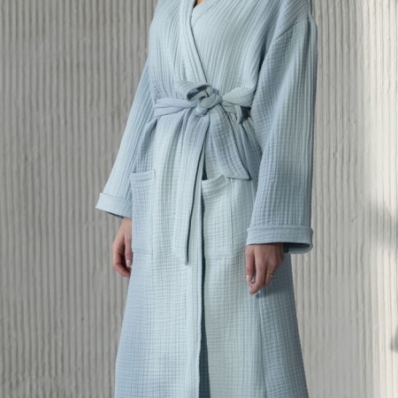 Shifu robe, size m, blue color-1