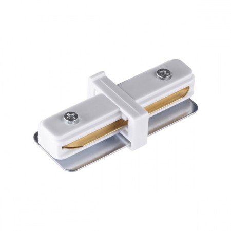 Internal connector with the current pipeline for a two -core busbar, the color is white