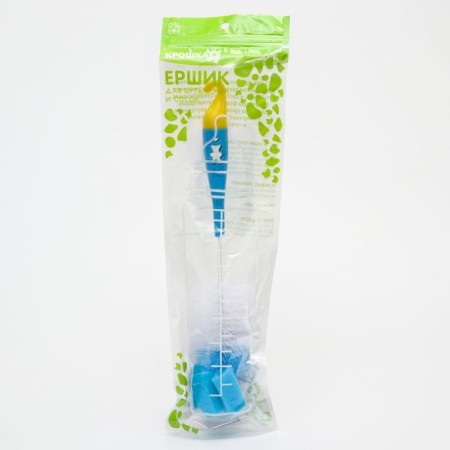 Brush for bottles, with a sponge, color mix-3