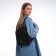 Women's backpack city, Textura, black color