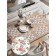 A set of napkins for setting the table "Flower panel", rectangular, rounded edges, size 30x46 cm, 4 pcs