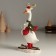 Polystone souvenir "Goose with deer horn skiing" 10x6x16.5 cm