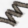 Decorative braid “Twydal”, bilateral, 30 mm, 5 ± 0.5 m, black/white color