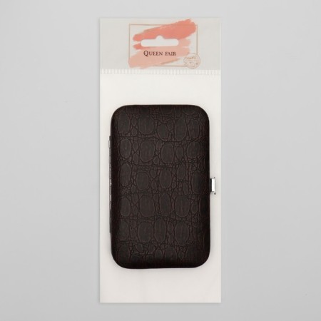 The manicure set of "reptile", 8 objects, in a case, brown color-8