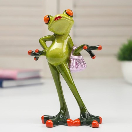 Souvenir Polystone varnish "Frog FIFA" 15x5.5x10 cm