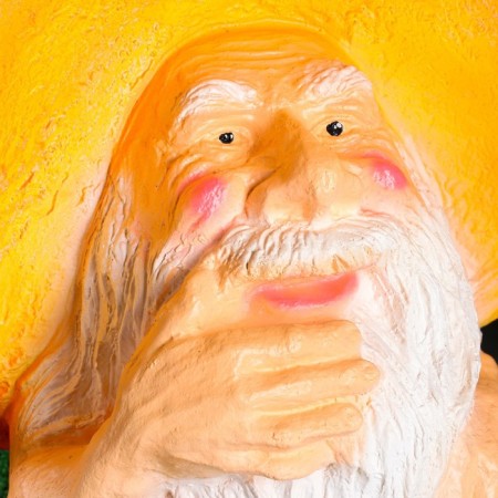 Garden figure "Mushroom old man Borovik" huge 64x46cm-3