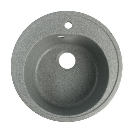 Curler for a kitchen made of stone Zein 3/Q8, ​​D = 510 mm, round, overflow, dark gray color-3