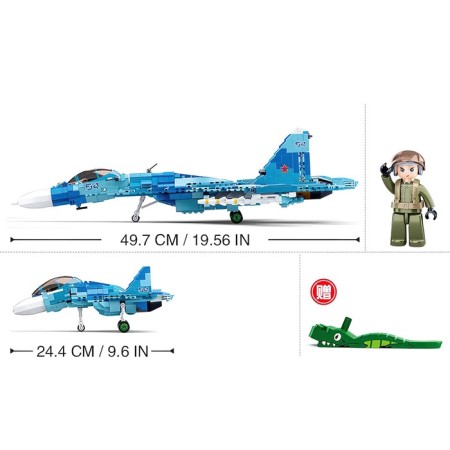 Designer "Model. Supersonic fighter ", 1040 parts-1